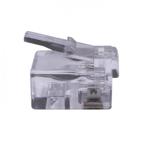 Коннектор 6P4C (RJ-11) (уп.100шт) SUPRLAN 10-0227 Коннектор 6P4C (RJ-11) (уп.100шт) SUPRLAN 10-0227