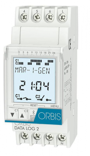 Реле времени цифровое DATA LOG-2 2 канала ORBIS OB175012 Реле времени цифровое DATA LOG-2 2 канала ORBIS OB175012
