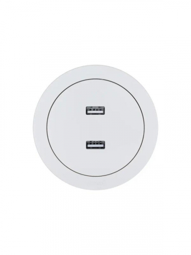 Розетка 2-м СП OSEN USB разъем бел. LEZARD 743-0288-192 фото 4