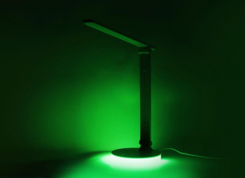 Светильник светодиодный настольный UF-822 C02 7Вт димм. 3 цвет. темп. RGB ночник черн. Ultraflash 15177 фото 4
