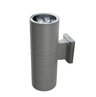 Светильник светодиодный архитектурный PWL-300110/30D 2х9Вт 3000К GR IP65 фасадный исполнение двухсторон. сер. Pro JazzWay 5033146B