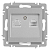 Розетка компьютерная 1-м СП Accent 6-303-03 RJ45 IP20 алюм. Intro Б0063630