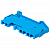 Колодка клеммная ST-2.5 28А 3 вывода пружинная син. EKF plc-jxb-st-2.5-3-blue