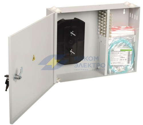 Кросс укомплектованный настенный SC (Simplex) 24 порта (OM2) ITK FOBX24-N-24SCUS50