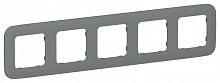 Рамка 5-м СП FLITE РУ-5-А-ФлМА мокрый асфальт IEK FI-M52-31-20-K80