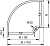 Угол для лотка горизонтальный 90град. 300х85 RB 90 830 FS OBO 7001800