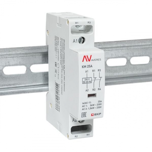 Контактор модульный КМ 25А 2NC 230В AC (1 мод.) AVERES EKF km-av-1-25-02-230V фото 2 Контактор модульный КМ 25А 2NC 230В AC (1 мод.) AVERES EKF km-av-1-25-02-230V фото 2
