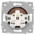 Розетка 1-м СП Accent 6-201-07 16А IP20 250В 2P графит Intro Б0063669