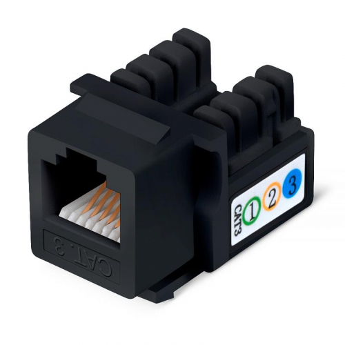 Вставка Keystone Jack RJ12 (6P6C) угол 90град. 110 IDC черн. Cabeus 9481c Вставка Keystone Jack RJ12 (6P6C) угол 90град. 110 IDC черн. Cabeus 9481c