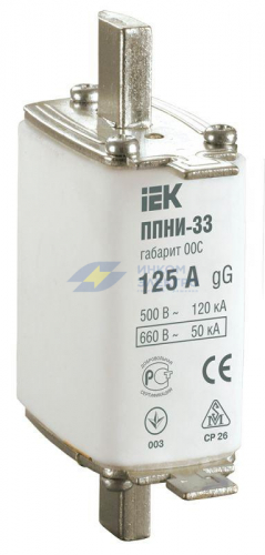 Вставка плавкая ППНИ-33 125А габарит 00С IEK DPP11-125
