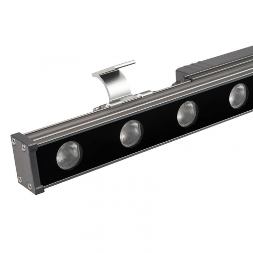 Прожектор AR-LINE-500-9W Warm3000 GR 15 deg 9Вт 3000К IP65 230В линейный метал. Arlight 052891