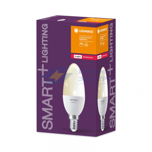 Лампа светодиодная SMART+ Candle Dimmable 40 5Вт/2700К E14 LEDVANCE 4058075208421 фото 2