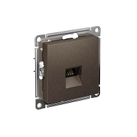 Розетка компьютерная AtlasDesign RJ45 кат.6A механизм мокко SE ATN000686