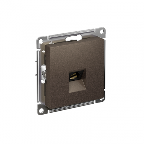Розетка компьютерная AtlasDesign RJ45 кат.6A механизм мокко SE ATN000686 Розетка компьютерная AtlasDesign RJ45 кат.6A механизм мокко SE ATN000686