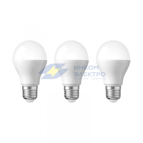 Лампа светодиодная 11.5Вт A60 грушевидная 6500К E27 1093лм (уп.3шт) Rexant 604-005-3 фото 2