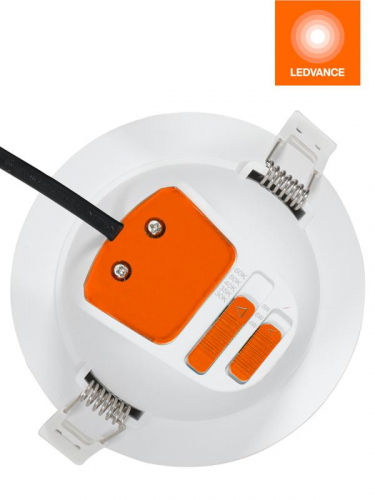 Светильник светодиодный Downlight DL 830 18Вт 3000К IP20 1260лм ДВО даунлайт кругл. встраив. бел. OSRAM 4607194235421 фото 9 Светильник светодиодный Downlight DL 830 18Вт 3000К IP20 1260лм ДВО даунлайт кругл. встраив. бел. OSRAM 4607194235421 фото 9