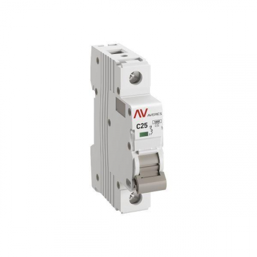 Выключатель автоматический модульный 1п C 25А 10кА AV-10 AVERES EKF mcb10-1-25C-av фото 2