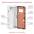 Корпус напольный RAM fit 2000х600х450мм с боков. вырезами DKC R6NFW206045F