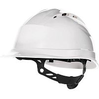 Каска защитная QUARTZ UP IV с вентил. с храповым механизмом бел. Delta Plus QUARUP4BC