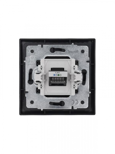 Розетка телефонная евро СП ZIMA IP20 черн. бархат LEZARD 704-4288-137 фото 6
