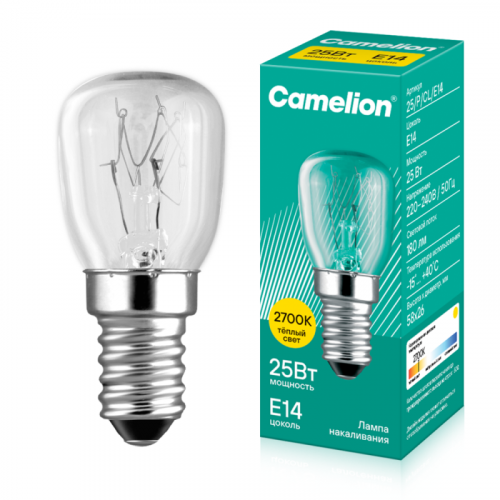 Лампа накаливания MIC 25/P/CL/E14 Т26 Camelion 13649 Лампа накаливания MIC 25/P/CL/E14 Т26 Camelion 13649