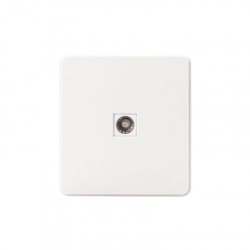 Розетка телевизионная TV СП ROUND MIELE перламутр Kranz KR-78-0723-1