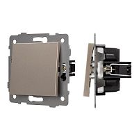 Выключатель непроходной 1-кл. SWT-MK01-PL-GD-V 10А 250В механизм Arlight 049870