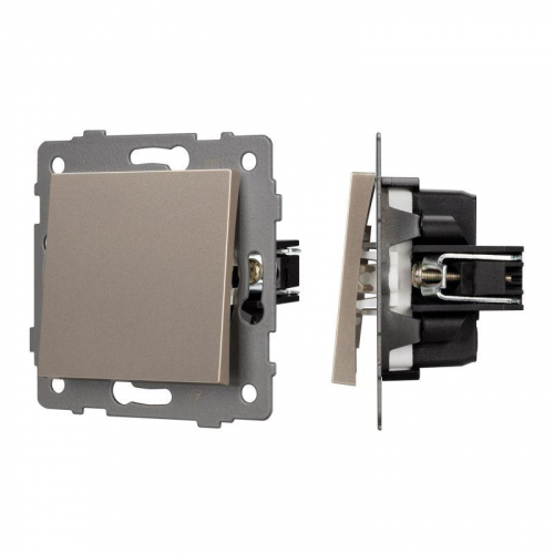 Выключатель непроходной 1-кл. SWT-MK01-PL-GD-V 10А 250В механизм Arlight 049870 Выключатель непроходной 1-кл. SWT-MK01-PL-GD-V 10А 250В механизм Arlight 049870