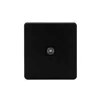 Розетка телевизионная TV СП ROUND MIELE оникс Kranz KR-78-0723-3
