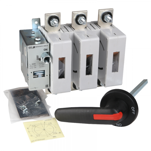 Выключатель нагрузки 3п 800А OptiSwitch DI-3-800-3P КЭАЗ 275543 фото 2