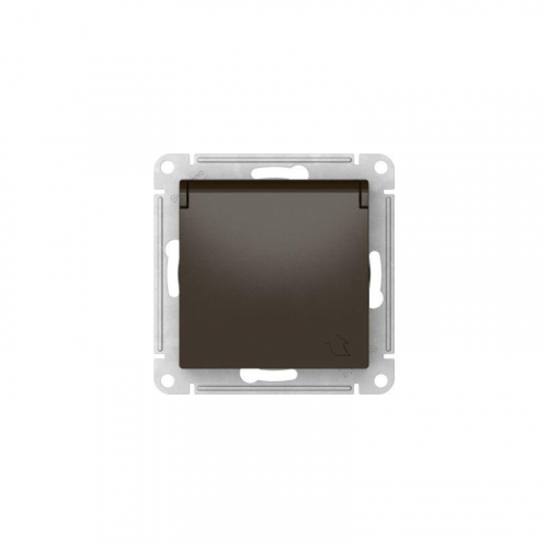 Розетка AtlasDesign 16А IP20 с заземл. защ. шторки с крышкой быстрозажим. клем. механизм мокко SE ATN000646S фото 6