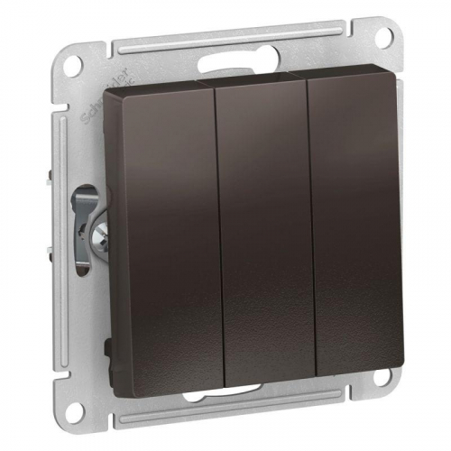 Выключатель 3-кл. СП AtlasDesign 10А IP20 (сх. 1+1+1) 10AX механизм мокко SE ATN000631 Выключатель 3-кл. СП AtlasDesign 10А IP20 (сх. 1+1+1) 10AX механизм мокко SE ATN000631