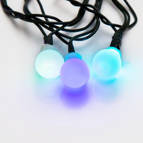 Гирлянда светодиодная "Шарики" 5м d15мм 30LED RGB 3.6Вт 220-240В IP20 провод ПВХ темн. зел. Neon-Night 303-539 фото 6 Гирлянда светодиодная "Шарики" 5м d15мм 30LED RGB 3.6Вт 220-240В IP20 провод ПВХ темн. зел. Neon-Night 303-539 фото 6