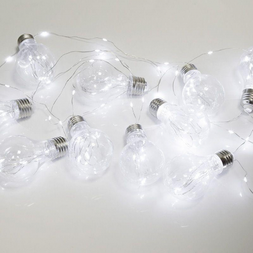 Гирлянда светодиодная "Ретро-лампы" 3м 100LED тепл. бел. 1.5Вт IP20 элементы питания 3хAA (не в компл.) Neon-Night 303-095 фото 3