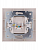 Розетка компьютерная 1-м СП Rain RJ45 жемчуж./бел. перламутр. LEZARD 703-3030-139