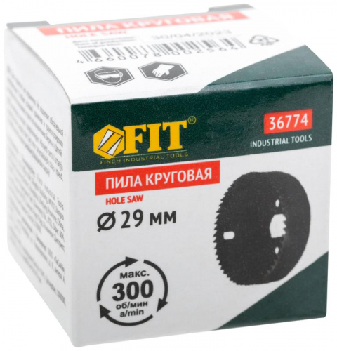 Пила круговая инструментальная сталь 29мм FIT 36774 фото 3