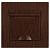Розетка 1-м СП Accent 6-203-10 16А IP20 250В 2P+E Schuko с крышкой AL/CU венге Intro Б0063454