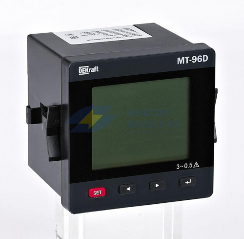 Мультиметр цифровой 96х96мм 3ф вход 100В 5А LCD-дисплей МТ-96D SchE 51426DEK