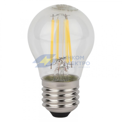 Лампа светодиодная филаментная LSCLP60 5W/840 230VFILCL 5Вт 4000К нейтр. бел. E27 600лм P угол пучка 300град. 220-240В (замена 60Вт) прозр. стекло OSRAM 4058075684690 фото 2