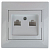 Розетка компьютерная 2-м СП Plano 1-304-05 RJ45 антрацит Intro Б0044576