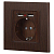 Розетка 1-м СП Accent 6-410-10 16А IP20 250В P+E Schuko + 2хUSB защ. шторки венге Intro Б0063717