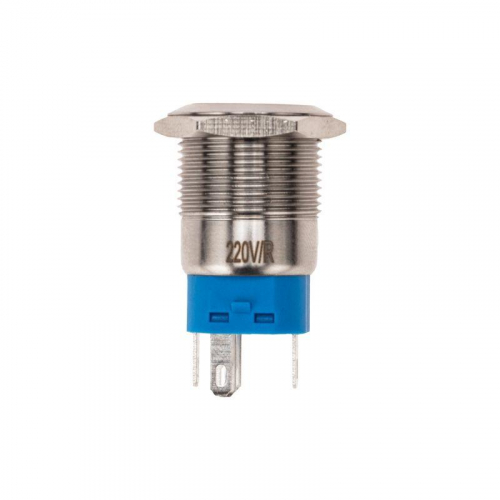 Кнопка антивандальная d19 250В с фикс. (5с) ON-OFF/OFF-ON подсветка красн. Rexant 36-3440 фото 2