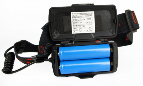 Фонарь аккумуляторный налобный E1334 3LED 4Вт фокус 4 режима аккум. 3.7В метал. син./черн. Ultraflash 13904 фото 9 Фонарь аккумуляторный налобный E1334 3LED 4Вт фокус 4 режима аккум. 3.7В метал. син./черн. Ultraflash 13904 фото 9