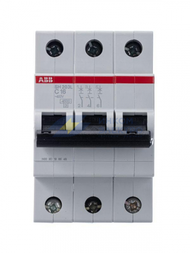 Выключатель автоматический модульный 3п C 16А 4.5кА SH203L C16 ABB 2CDS243001R0164 фото 3