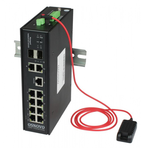 Коммутатор промышленный управляемый (L2+) PoE SW-80822/ILR Gigabit Ethernet на 12 портов OSNOVO 13225 Коммутатор промышленный управляемый (L2+) PoE SW-80822/ILR Gigabit Ethernet на 12 портов OSNOVO 13225