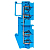 Колодка клеммная ST-4 41А 4 вывода пружинная син. EKF plc-jxb-st-4-4-blue