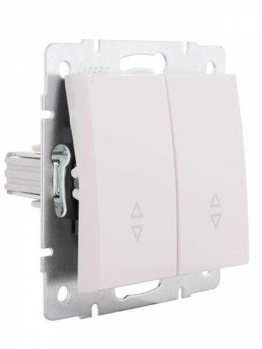 Переключатель проходной 2-кл. СП Rain IP20 механизм бел. LEZARD 703-0288-106 фото 4