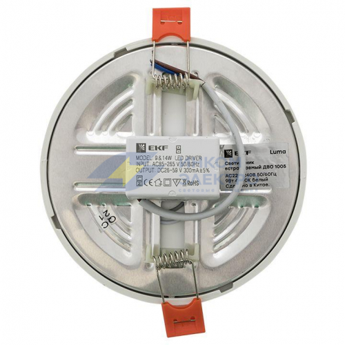 Светильник светодиодный ДВО 1005 9Вт 4000К IP20 встраив. Basic EKF DLL-1005-9-4000 фото 7