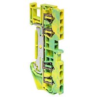 Колодка клеммная ST-2.5 земля пружинная EKF plc-jxb-st-2.5-pen