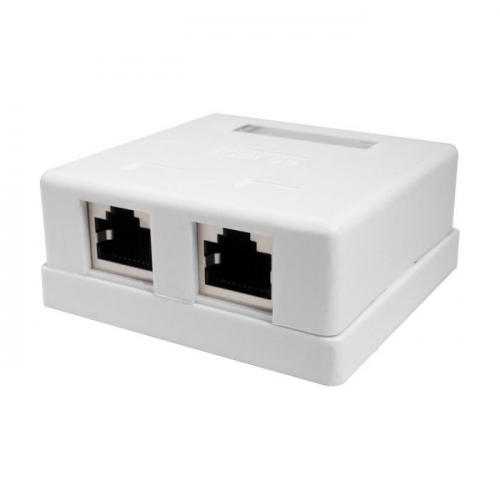 Розетка компьютерная 8P8C RJ-45 FTP кат.5E 2 порта (DIY) SUPRLAN 10-0308-1 Розетка компьютерная 8P8C RJ-45 FTP кат.5E 2 порта (DIY) SUPRLAN 10-0308-1